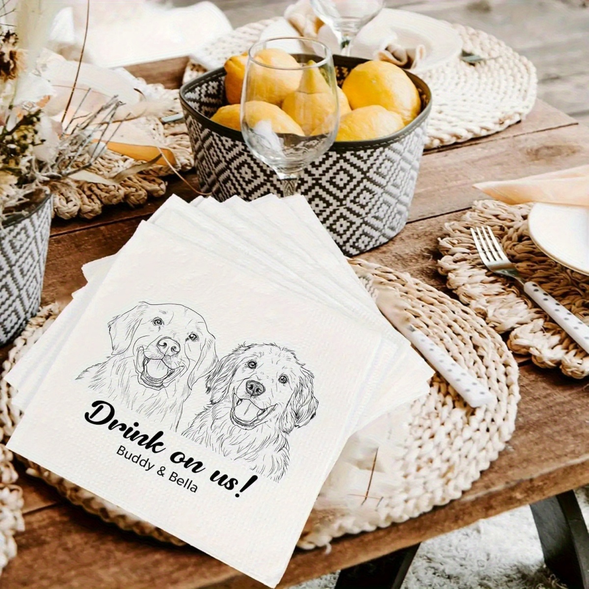 Gepersonaliseerde cocktailserv - Pet Portrait Custom recensie en prijs